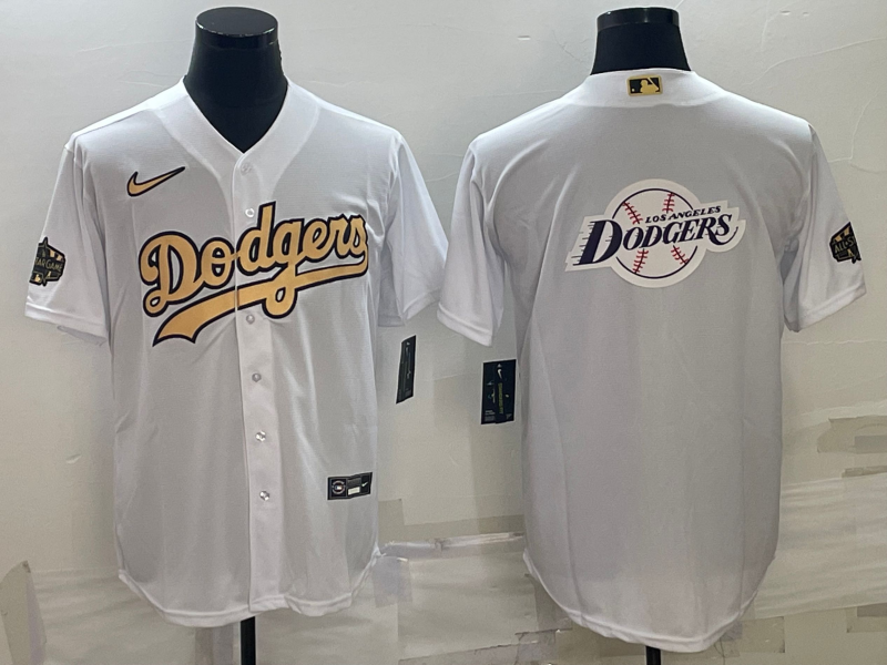 Men's Los Angeles Dodgers White Team Big Logo Cool Base Stitched Baseball Jersey Men's Los Angeles Dodgers White Team Big Logo Cool Base Stitched Baseball Jersey